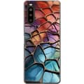 Pikkukuva 1 / 2: Kännykkäkuori Sony Xperia 10 II-laitteelle, jossa on Metallikuviointi kuvio