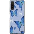 Pikkukuva 1 / 2: Kännykkäkuori Sony Xperia 10 II-laitteelle, jossa on Sinisiä perhosia kuvio