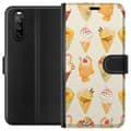 Pikkukuva 1 / 4: Lompakkokotelo Sony Xperia 10 III-laitteelle, jossa on Lasinen kuvio