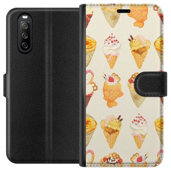 Lommeboketui til Sony Xperia 10 III med Glassig motiv