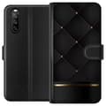 Miniatyrbillede 1 af 4: Tegnebogsetui til Sony Xperia 10 III med Luksuslinje motiv