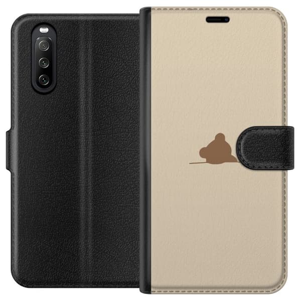 Tegnebogsetui til Sony Xperia 10 III med Nalle motiv