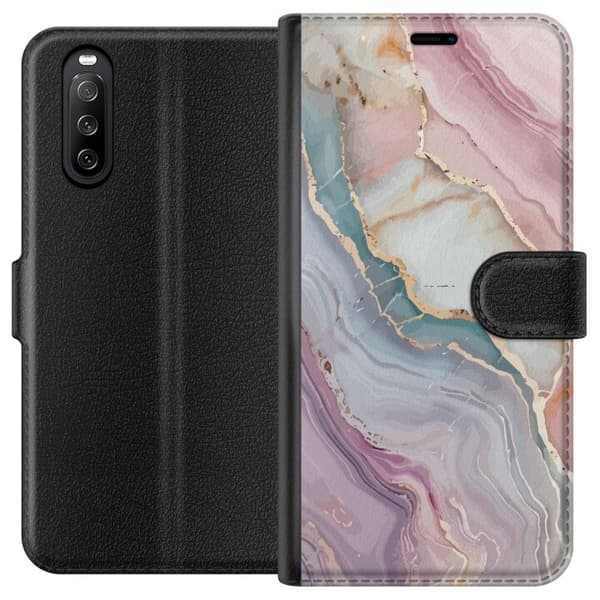 Plånboksfodral till Sony Xperia 10 III med Marmor motiv