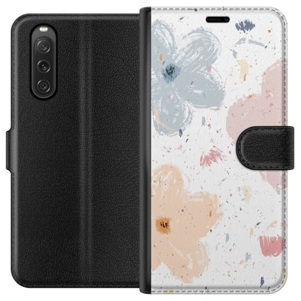 Lommeboketui til Sony Xperia 10 V med Blomster motiv