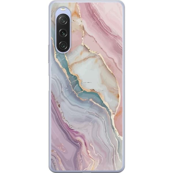 Mobildeksel til Sony Xperia 10 V med Marmor motiv