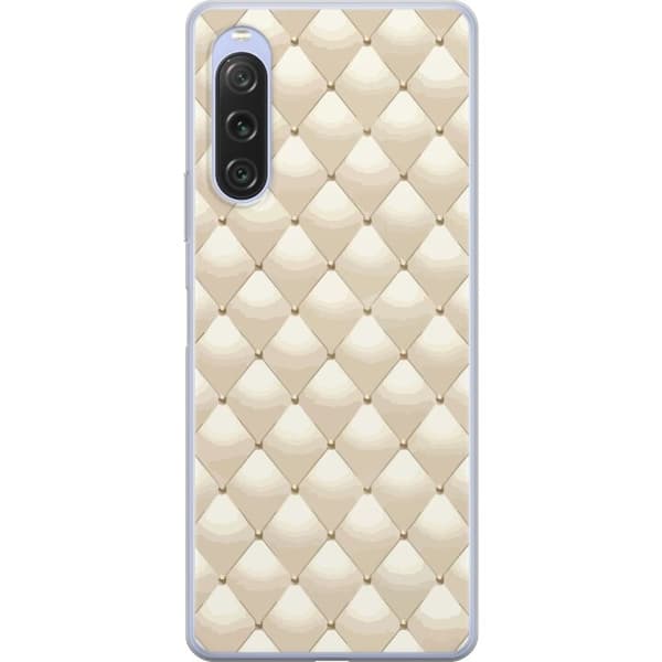Kännykkäkuori Sony Xperia 10 V-laitteelle, jossa on Kultakiilto kuvio
