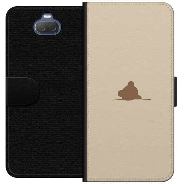 Lompakkokotelo Sony Xperia 10 Plus-laitteelle, jossa on Nalle kuvio