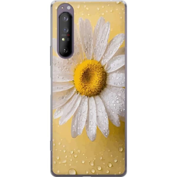 Kännykkäkuori Sony Xperia 1 II-laitteelle, jossa on Posliinikukka kuvio
