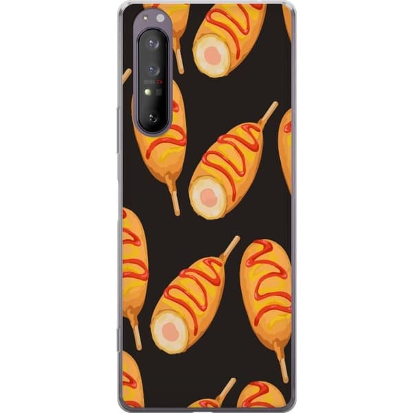 Mobilcover til Sony Xperia 1 II med Kyllingedrumstick motiv