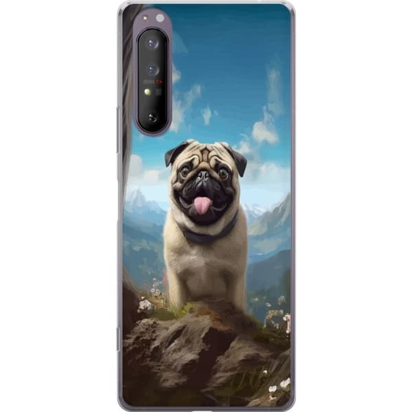 Mobilskal till Sony Xperia 1 II med Glad Hund motiv