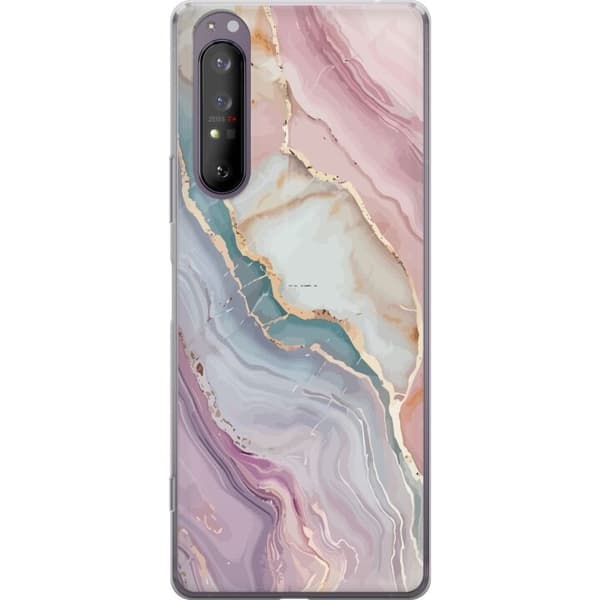 Mobildeksel til Sony Xperia 1 II med Marmor motiv