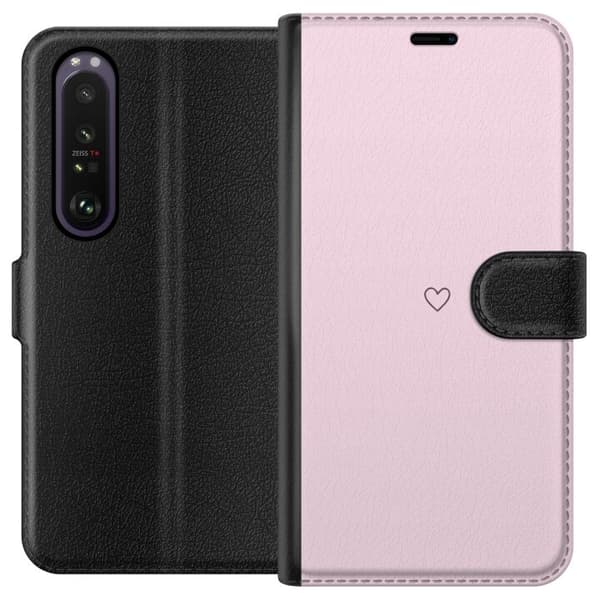 Lommeboketui til Sony Xperia 1 III med Hjerte motiv