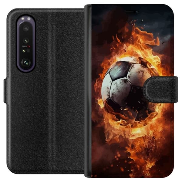 Lommeboketui til Sony Xperia 1 III med Fotball motiv
