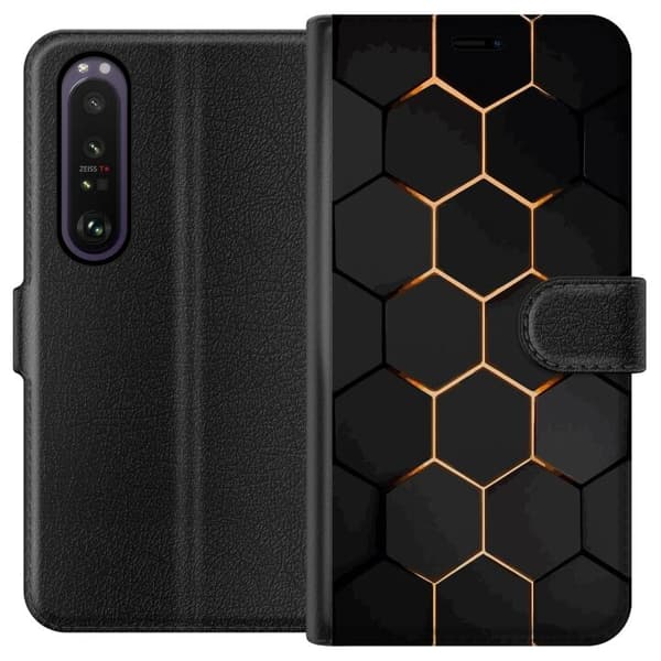 Lompakkokotelo Sony Xperia 1 III-laitteelle, jossa on Ylellinen Kuvio kuvio