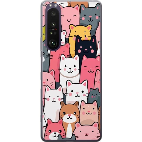 Mobilskal till Sony Xperia 1 III med Kattmönster motiv