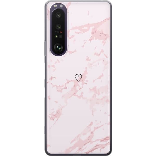 Mobilskal till Sony Xperia 1 III med Rosa Hjärta motiv