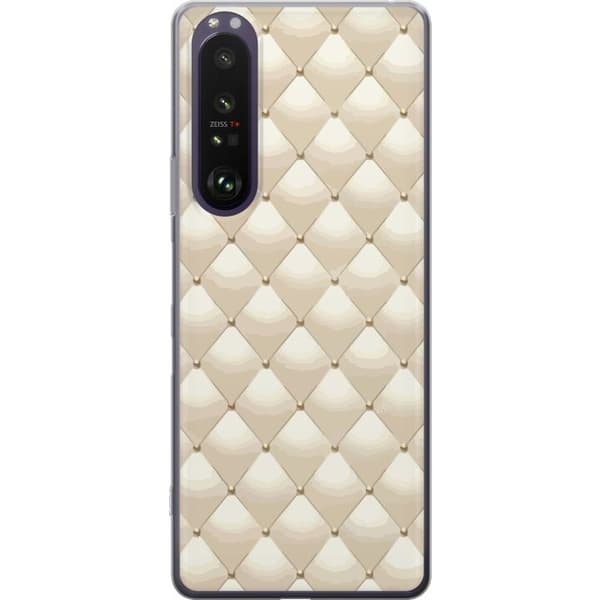 Kännykkäkuori Sony Xperia 1 III-laitteelle, jossa on Kultakiilto kuvio