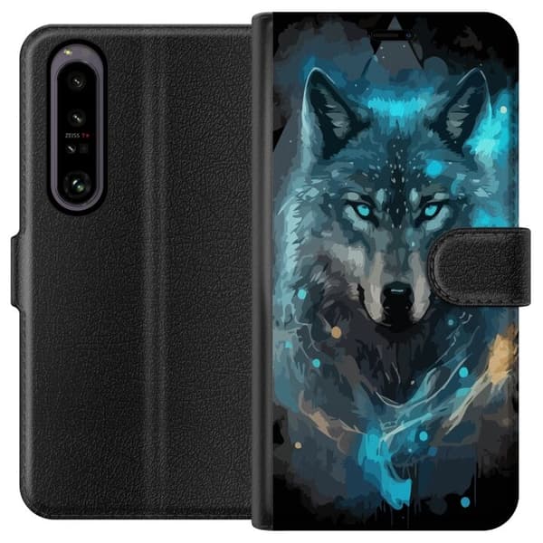 Lommeboketui til Sony Xperia 1 IV med Ulve motiv
