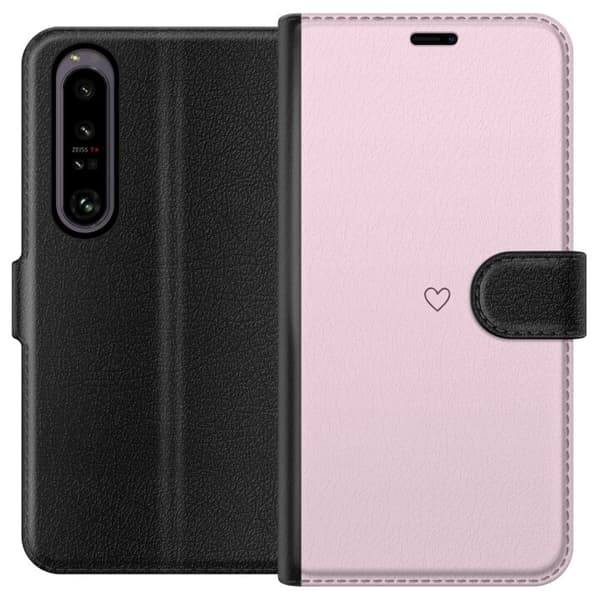 Lommeboketui til Sony Xperia 1 IV med Hjerte motiv