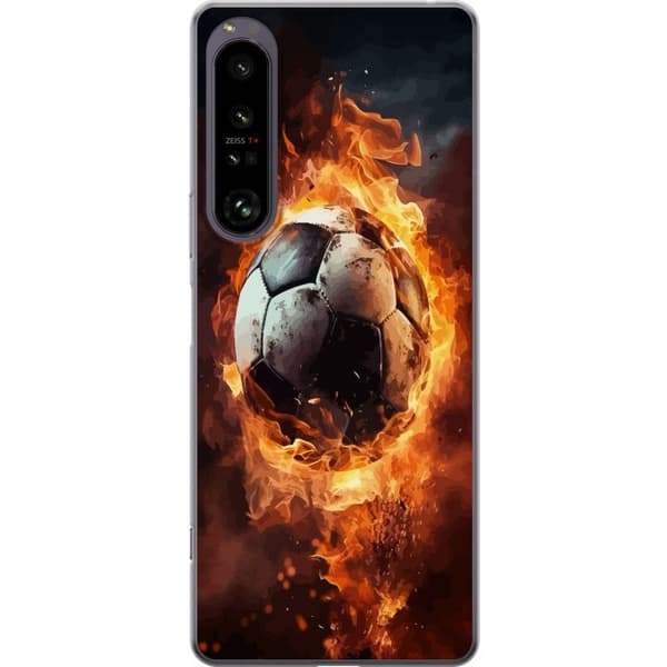 Kännykkäkuori Sony Xperia 1 IV-laitteelle, jossa on Jalkapallo kuvio
