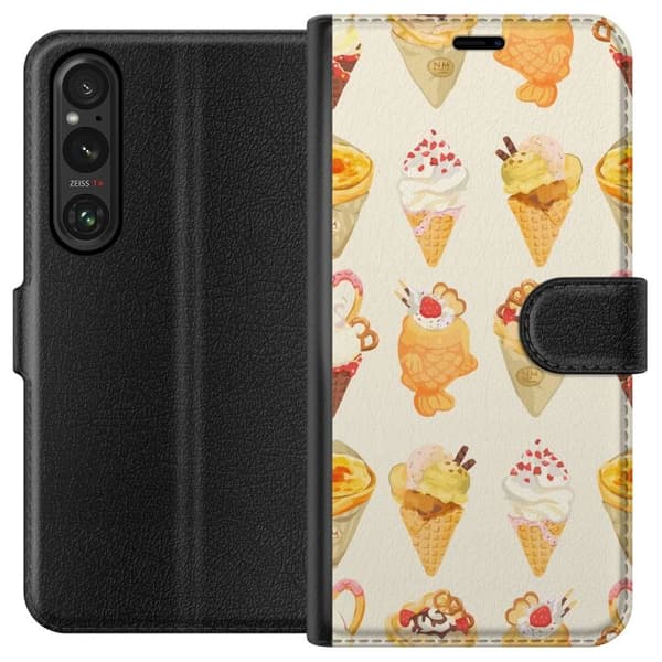 Lommeboketui til Sony Xperia 1 V med Glassig motiv