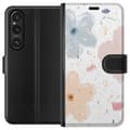 Miniatyrbilde 1 av 4: Lommeboketui til Sony Xperia 1 V med Blomster motiv