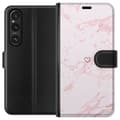 Miniatyrbilde 1 av 4: Lommeboketui til Sony Xperia 1 V med Rosa Hjerte motiv