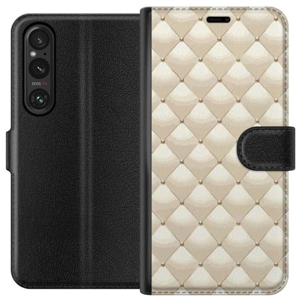 Plånboksfodral till Sony Xperia 1 V med Guldglans motiv