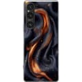 Miniatyrbilde 1 av 4: Mobildeksel til Sony Xperia 1 V med Brennende silke motiv