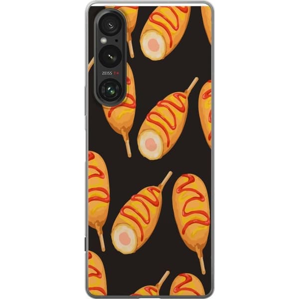 Mobilcover til Sony Xperia 1 V med Kyllingedrumstick motiv