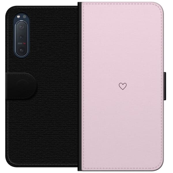 Tegnebogsetui til Sony Xperia 5 II med Hjerte motiv
