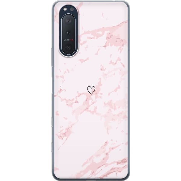 Mobildeksel til Sony Xperia 5 II med Rosa Hjerte motiv