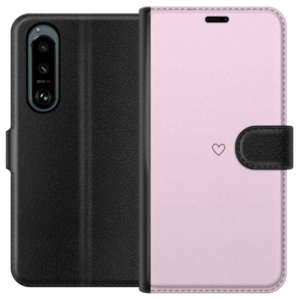 Tegnebogsetui til Sony Xperia 5 III med Hjerte motiv