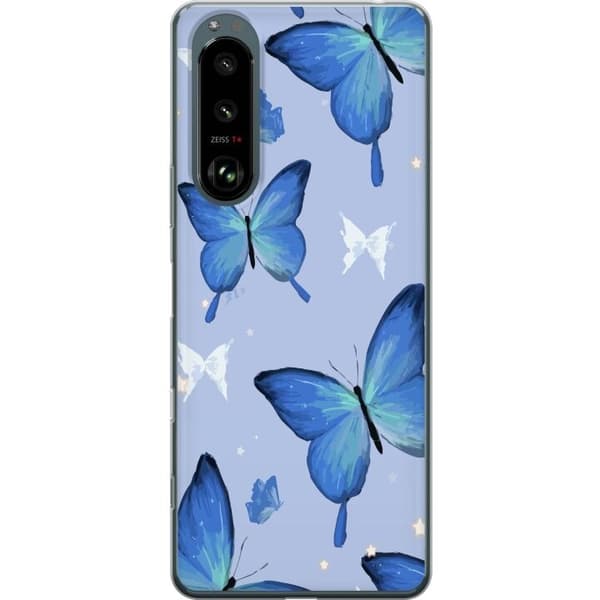 Mobildeksel til Sony Xperia 5 III med Blå sommerfugler motiv