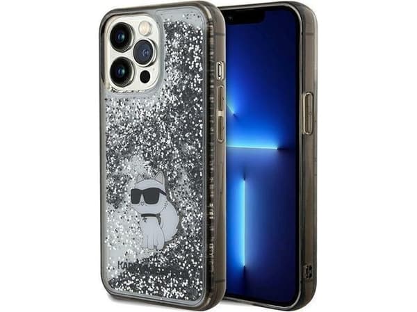 iPhone 13 Pro / 13 - Karl Lagerfeld Liquid Glitter Choupette Clear Case