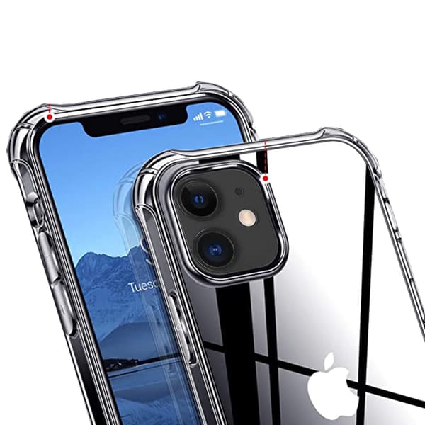 iPhone 12 - Skyddande Floveme Skal med Korthållare