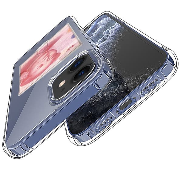 iPhone 12 - Skyddande Floveme Skal med Korthållare