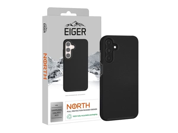EIGER EGCA00569, Deksel, Samsung, Galaxy A15 / A15 5G, 16,5 cm (6,5"), Sort