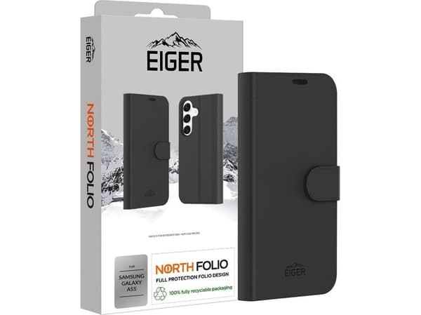 EIGER EGCA00584, Folie, Samsung, Galaxy A55, 16,8 cm (6,6"), Sort