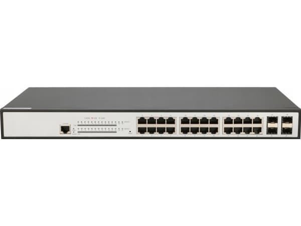 Ekstra lenke ZEUS | Bytt PoE | 24x Gigabit PoE/PoE+, 4x SFP, 1x Puerto de konsoll, 400W, bevegelsesdyktig