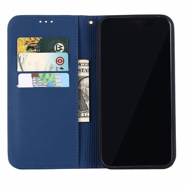 iPhone 12 Pro Max - Praktiskt Stilsäkert Plånboksfodral