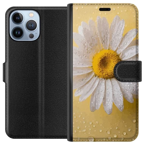 Lommeboketui til Apple iPhone 13 Pro Max med Porselensblomst motiv