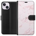 Miniatyrbillede 2 af 4: Tegnebogsetui til Apple iPhone 14 med Rosa Hjerte motiv