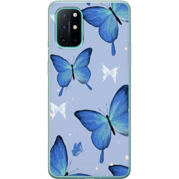 Mobildeksel til OnePlus 8T med Blå sommerfugler motiv