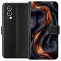 Miniatyrbilde 1 av 4: Lommeboketui til OnePlus Nord 2 5G med Brennende silke motiv