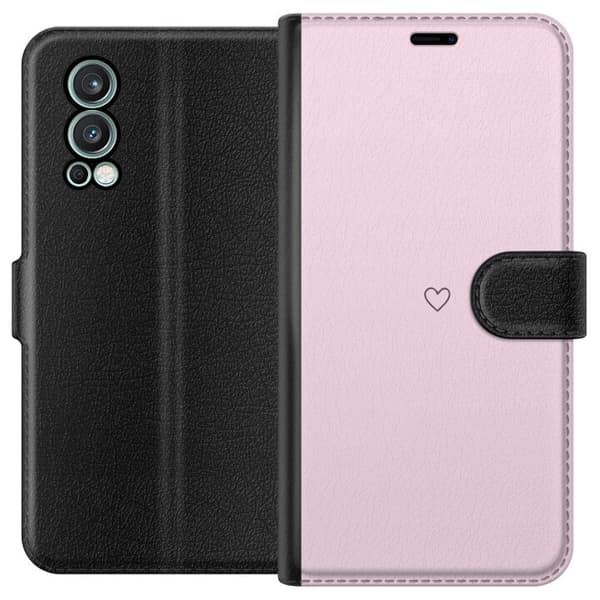 Lommeboketui til OnePlus Nord 2 5G med Hjerte motiv