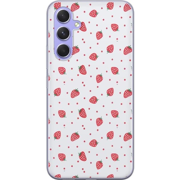 Mobilskal till Samsung Galaxy A54 med Jordgubbar motiv