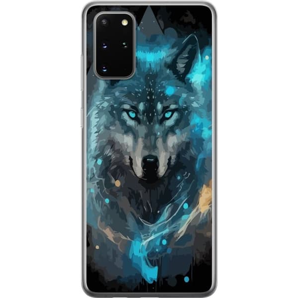 Kännykkäkuori Samsung Galaxy S20+-laitteelle, jossa on Susi kuvio