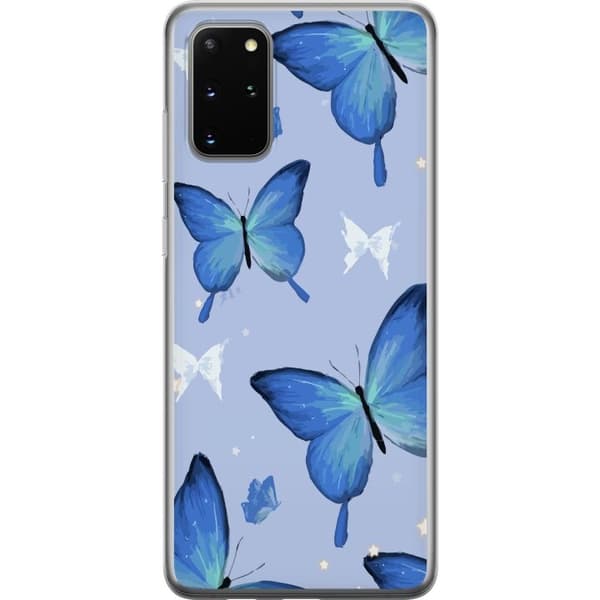 Mobildeksel til Samsung Galaxy S20+ med Blå sommerfugler motiv