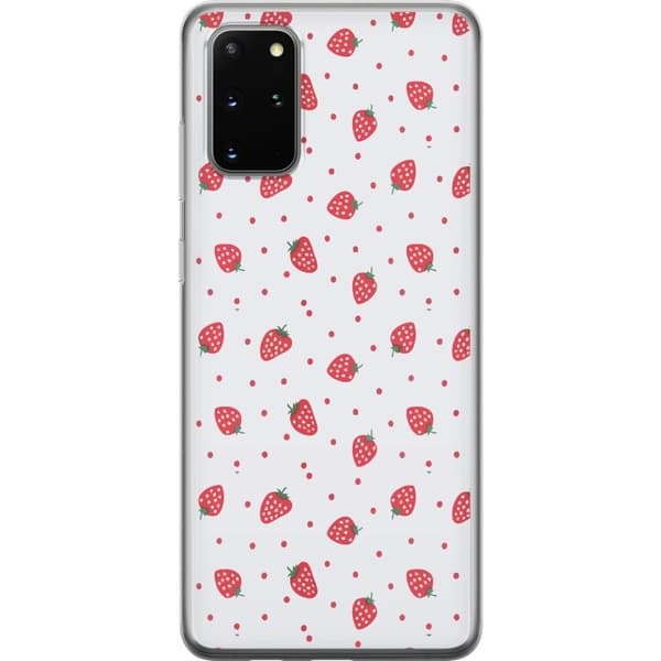 Kännykkäkuori Samsung Galaxy S20+-laitteelle, jossa on Mansikat kuvio